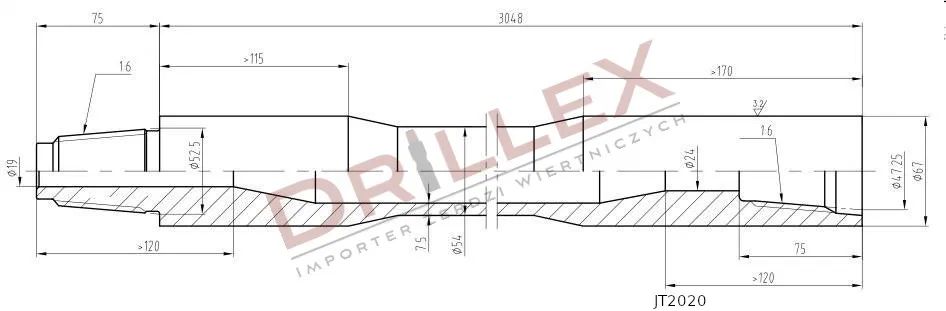 Prăjini de foraj Ditch Witch JT2020 / JT20