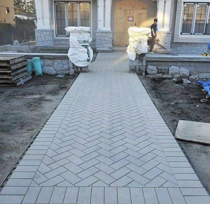 Montaj pavele dale rigole borduri