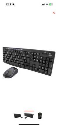 Клавиатура Клавиатура+мышь беспроводные Logitech MK270