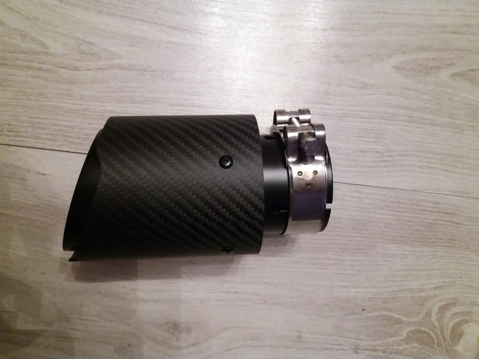 Tipsuri Ornament Evacuare  design carbon negre Tobe, Tips