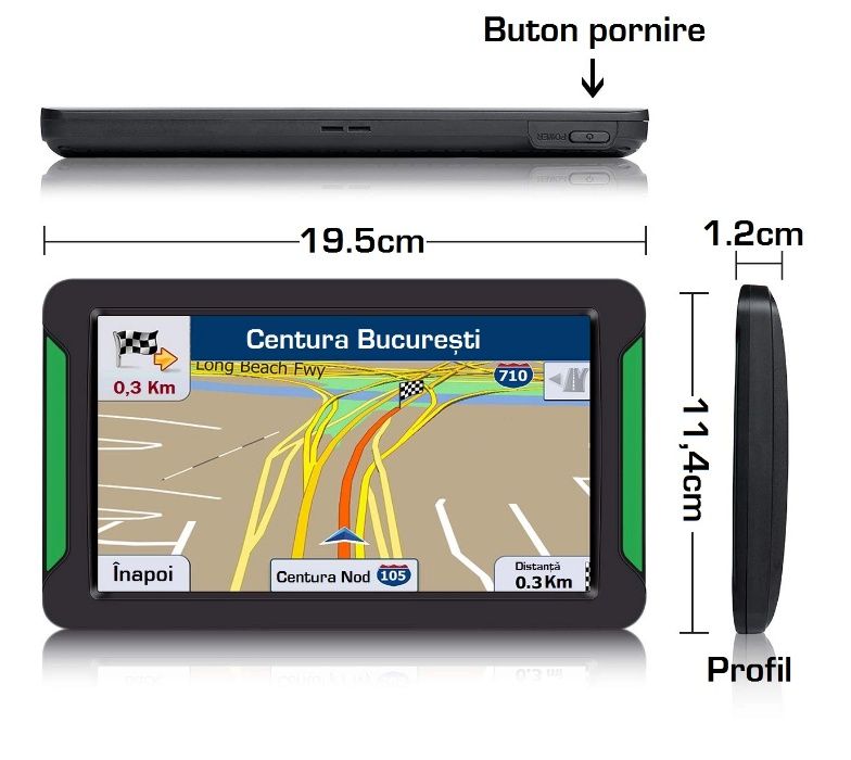 Sistem de navigatie camion GPS 7inch procesor IgoTruck - model 2019