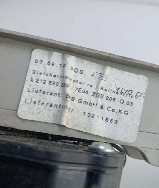 Motoras rulou break A2128203042 Mercedes-Benz E-Class W212