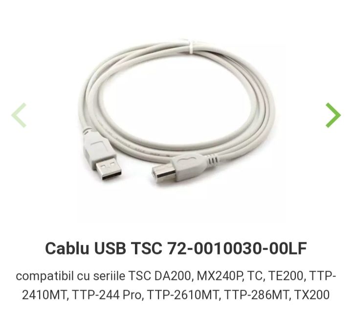 Cablu Usb Imprimante Etichete Zebra Godex Tsc ETC