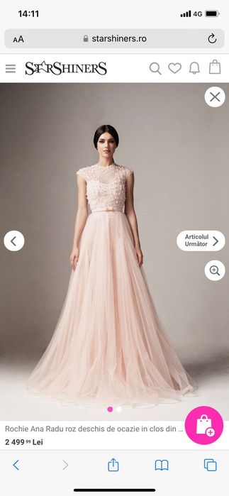 Vând rochie semnată Ana Radu.