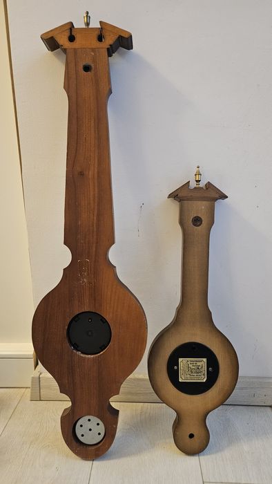 Termometru barometru higrometru vintage lemn masiv