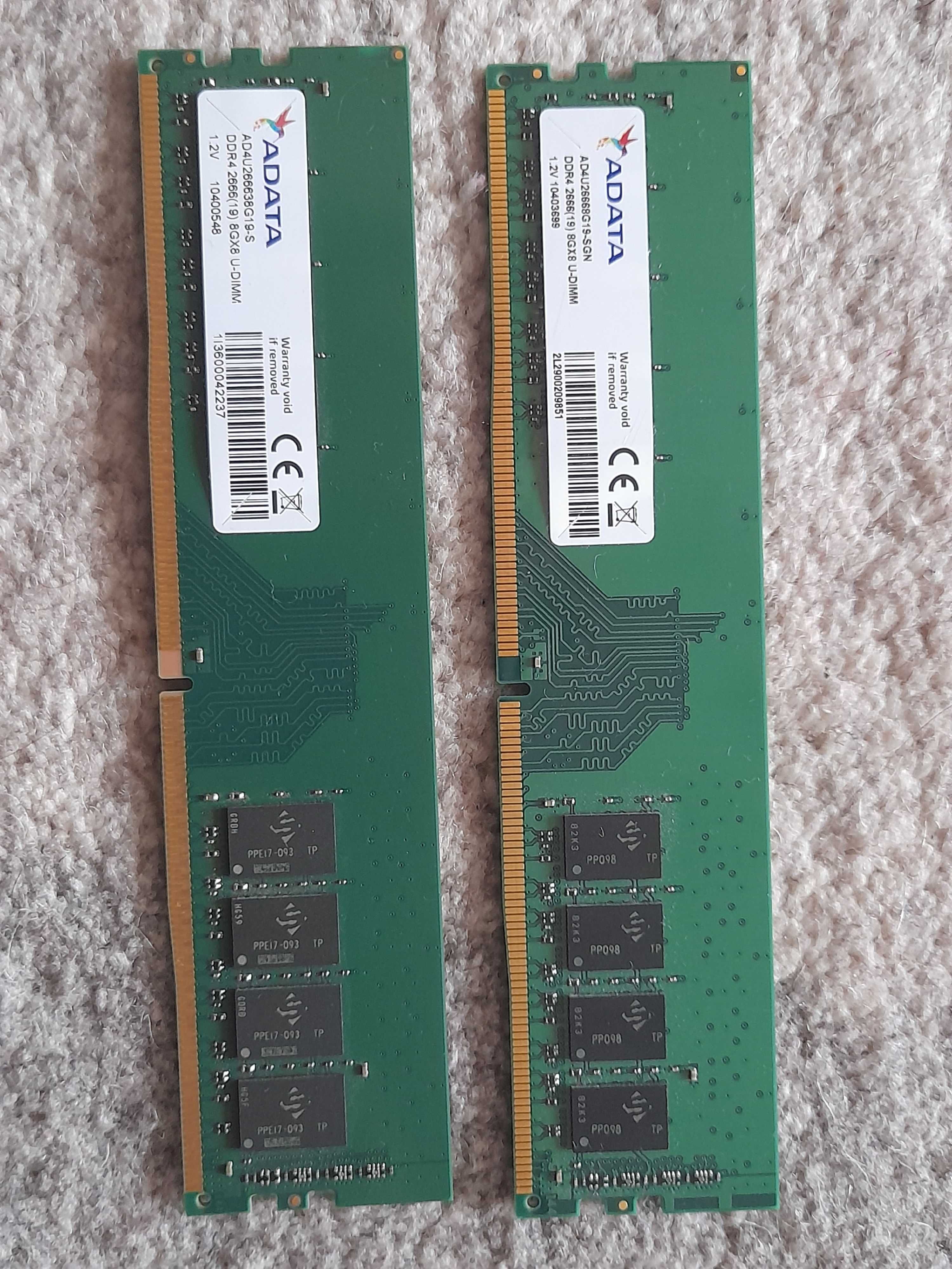 Kit emorie PC ADATA 16 GB (2 x 8 GB) DDR4 2666MHz, CL19