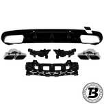 Difuzor Bara Spate cu Ornamente compatibil cu Mercedes CLS C257 CLS63 Design