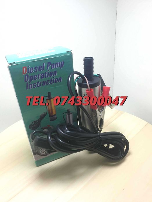 Pompa Lichide De 12v motorina Ulei apa vin Submersibila Fi 37 Cm