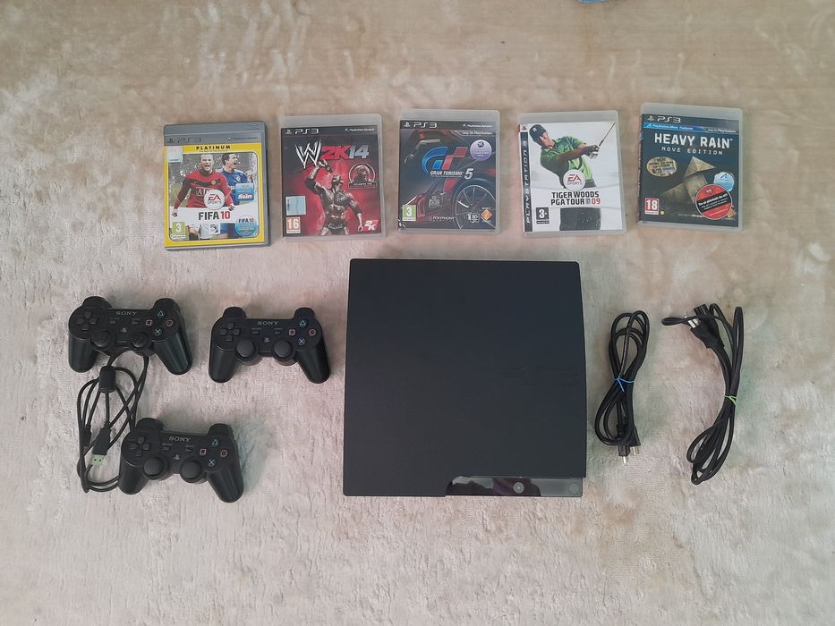 Ps3 Slim cu 3 Controllere