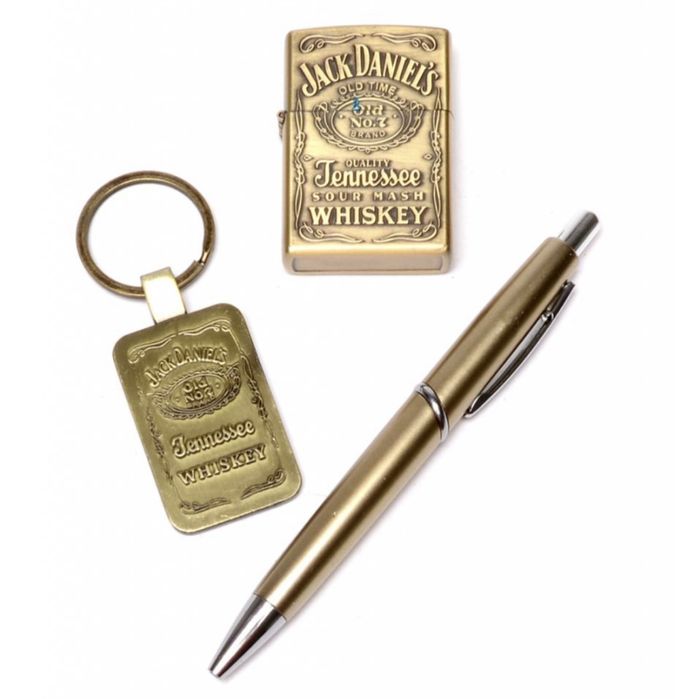 Мъжки подаръчен комплект Jack Daniel’s 3в1 метални/релефни