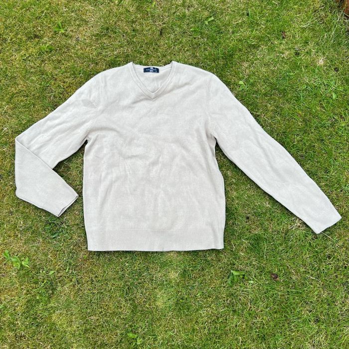 бежевый джемпер кофта M&S BLUE HARBOUR