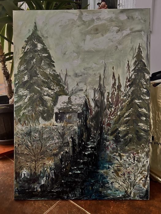 Pictură pe pânză în ulei