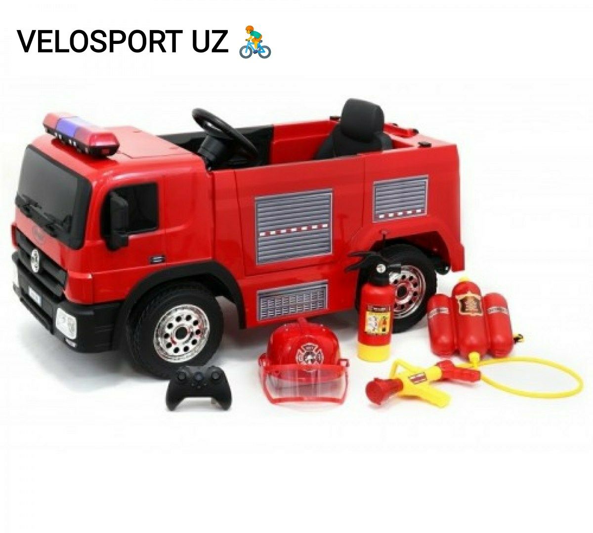 Новый детский электромобиль пожарная машина