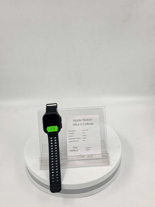 Garantie 24 luni Apple Watch Ultra 2 LTE 49MM A2986 bat. 100% CashBox