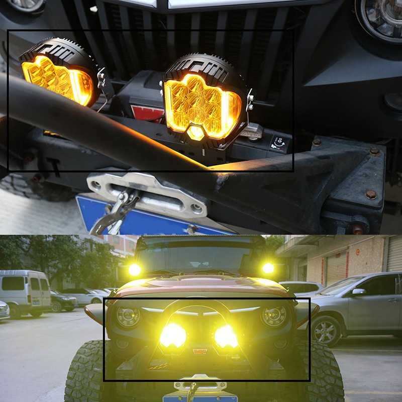 Proiector LED pentru offroad 4x4, Jeep, SUV, 7 inch,280W/1500lm 12-24v