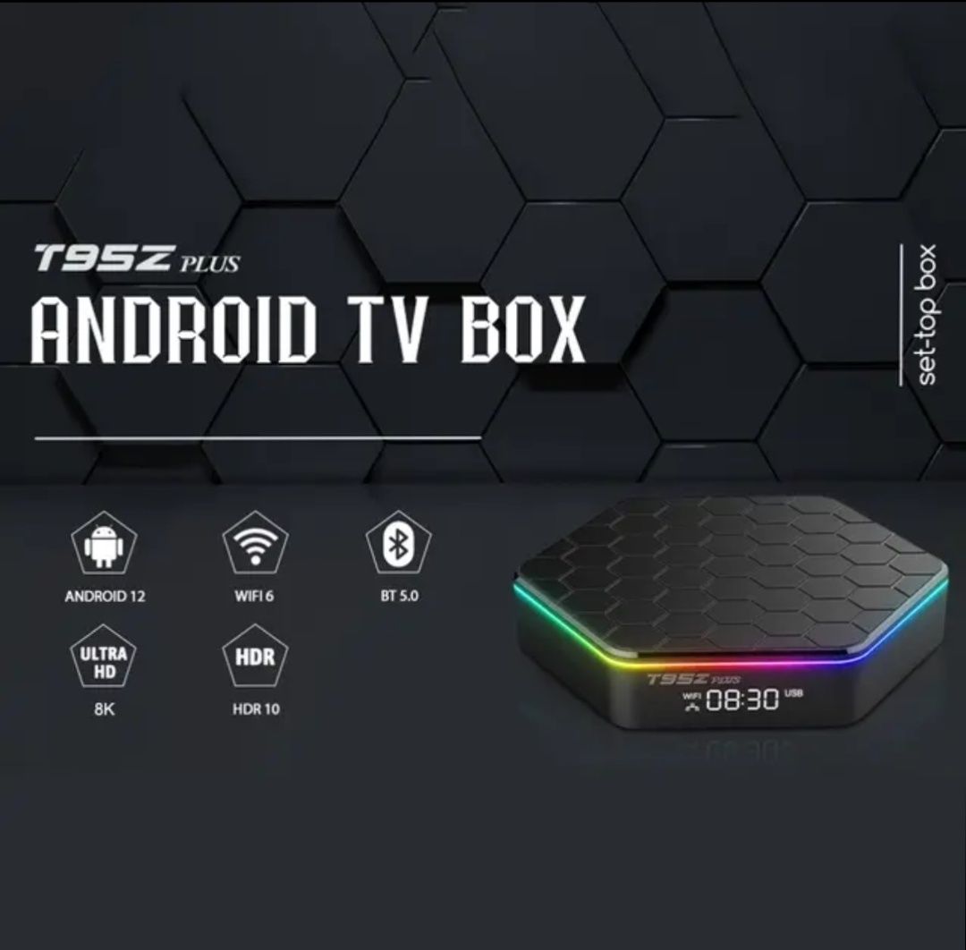 Tv box Android12, 4 ядрен процесор, нов