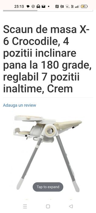 Scaun de masa Crocodile X6