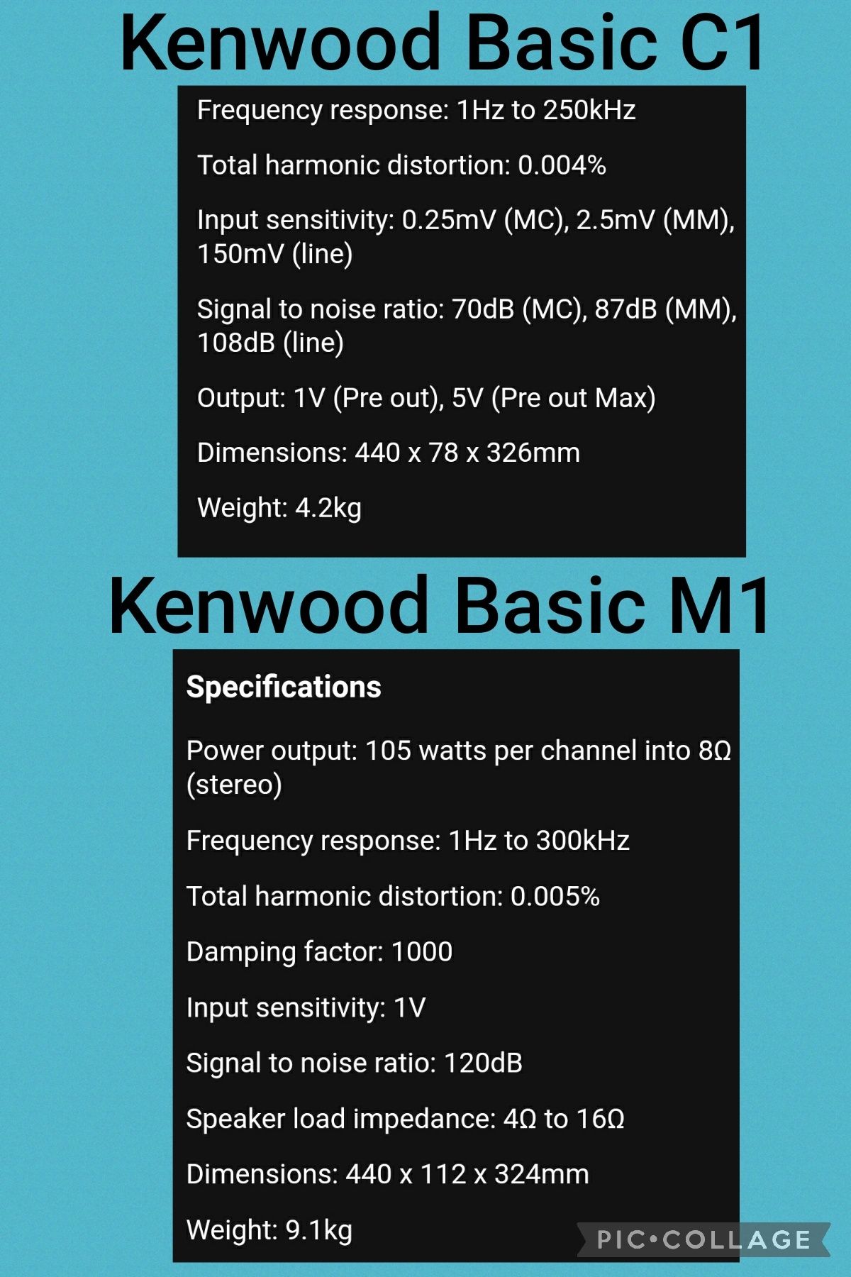 Amplificator Preamplificator Kenwood C1 si M1 HIGH END