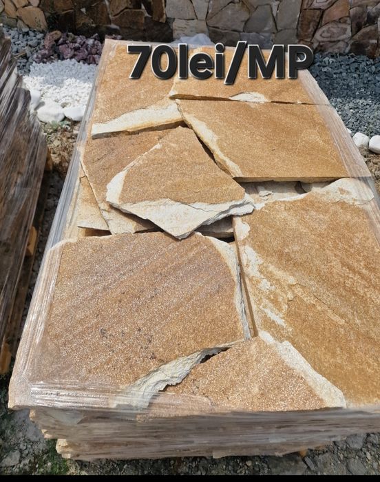 Piatra decorativă, placat și pavat + Travertin scapitat – București /