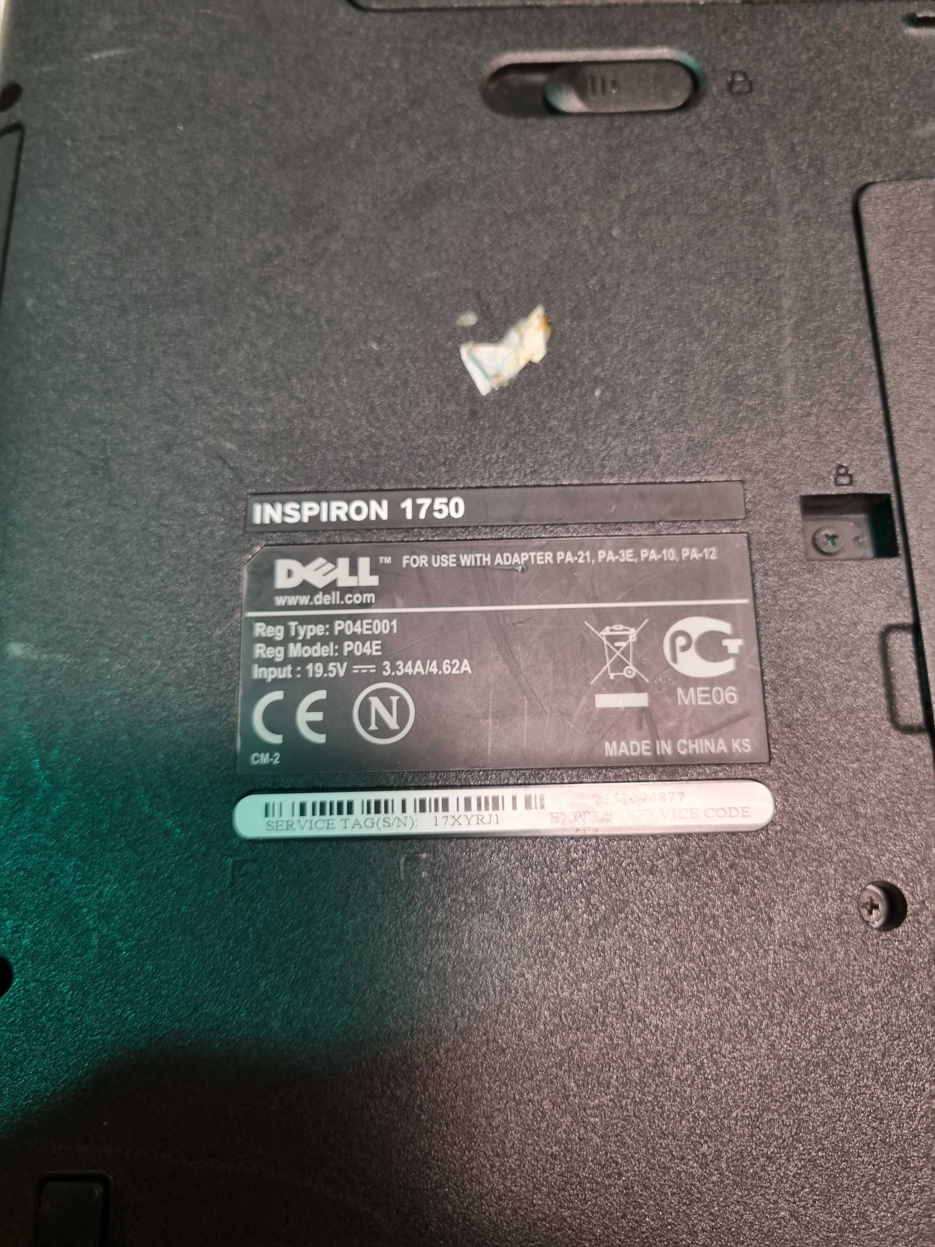 Defect Laptop DELL Inspiron 1750