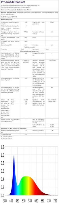 Mikeru 120см черна спираловидна LED висяща лампа димируема