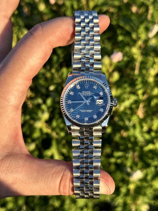 Rolex Date-Just Blue Dial 36,mm lady