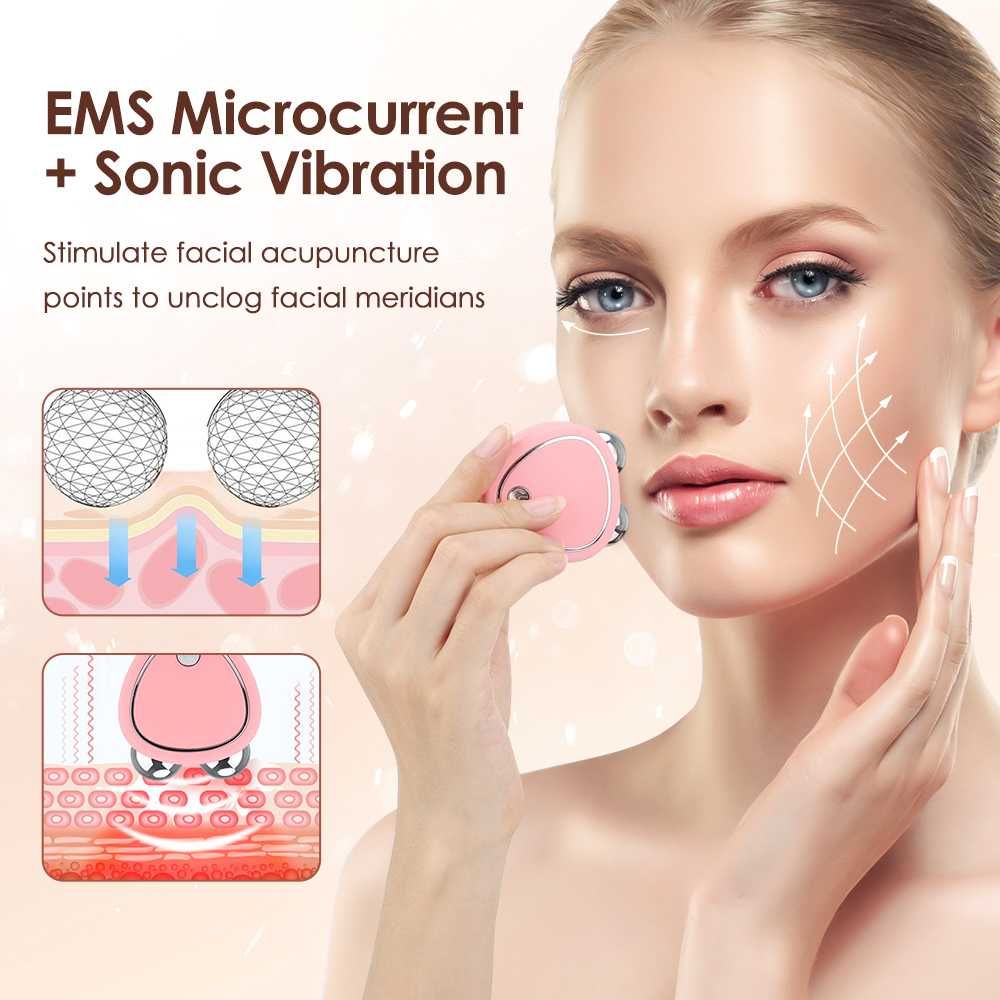Мини уред за масаж  EMS микроток и лифтинг ефект на лицето