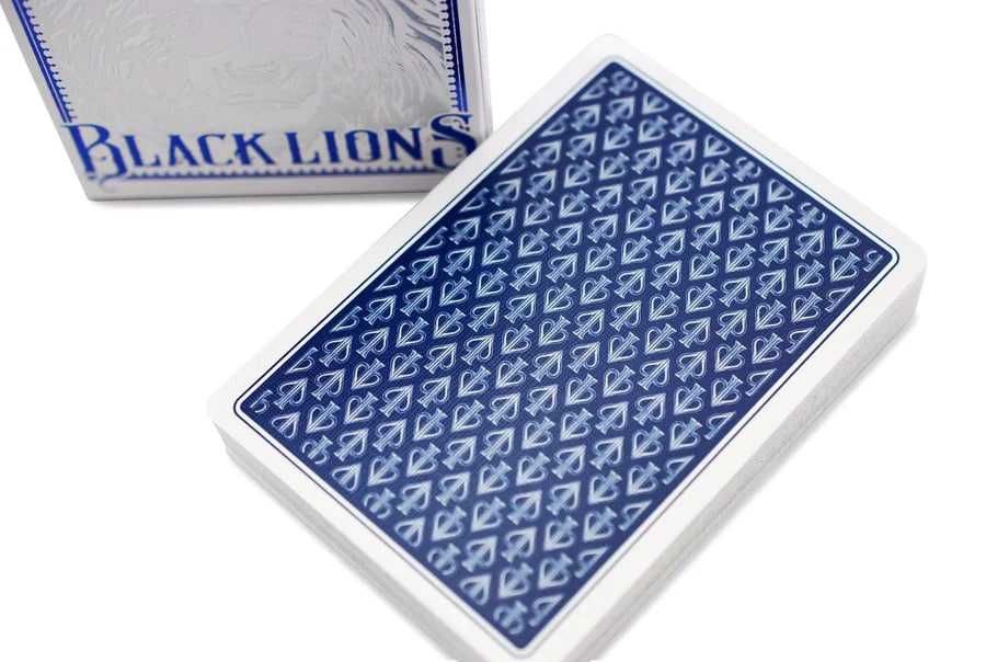 Carti de joc premium Black Lions Blue Edition David Blaine Bicycle