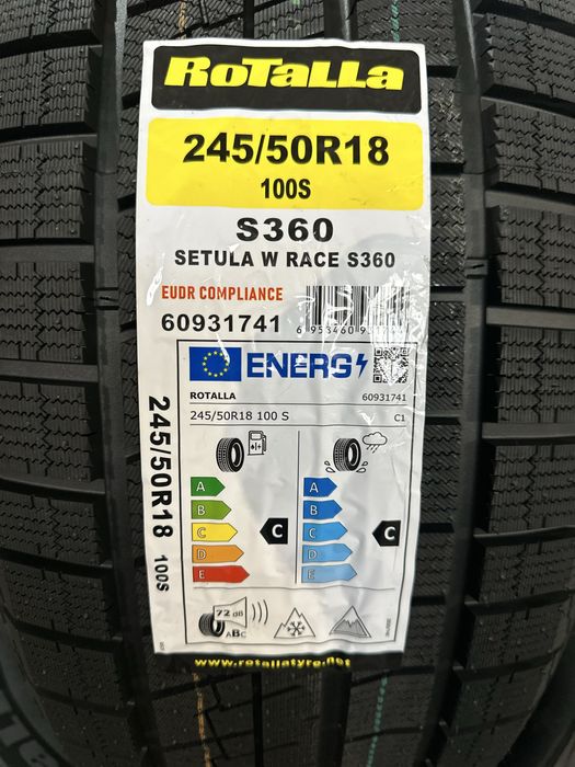 Нови Зимни Гуми ROTALLA S360 245/50R18 100S НОВ DOT БОРД 2455018