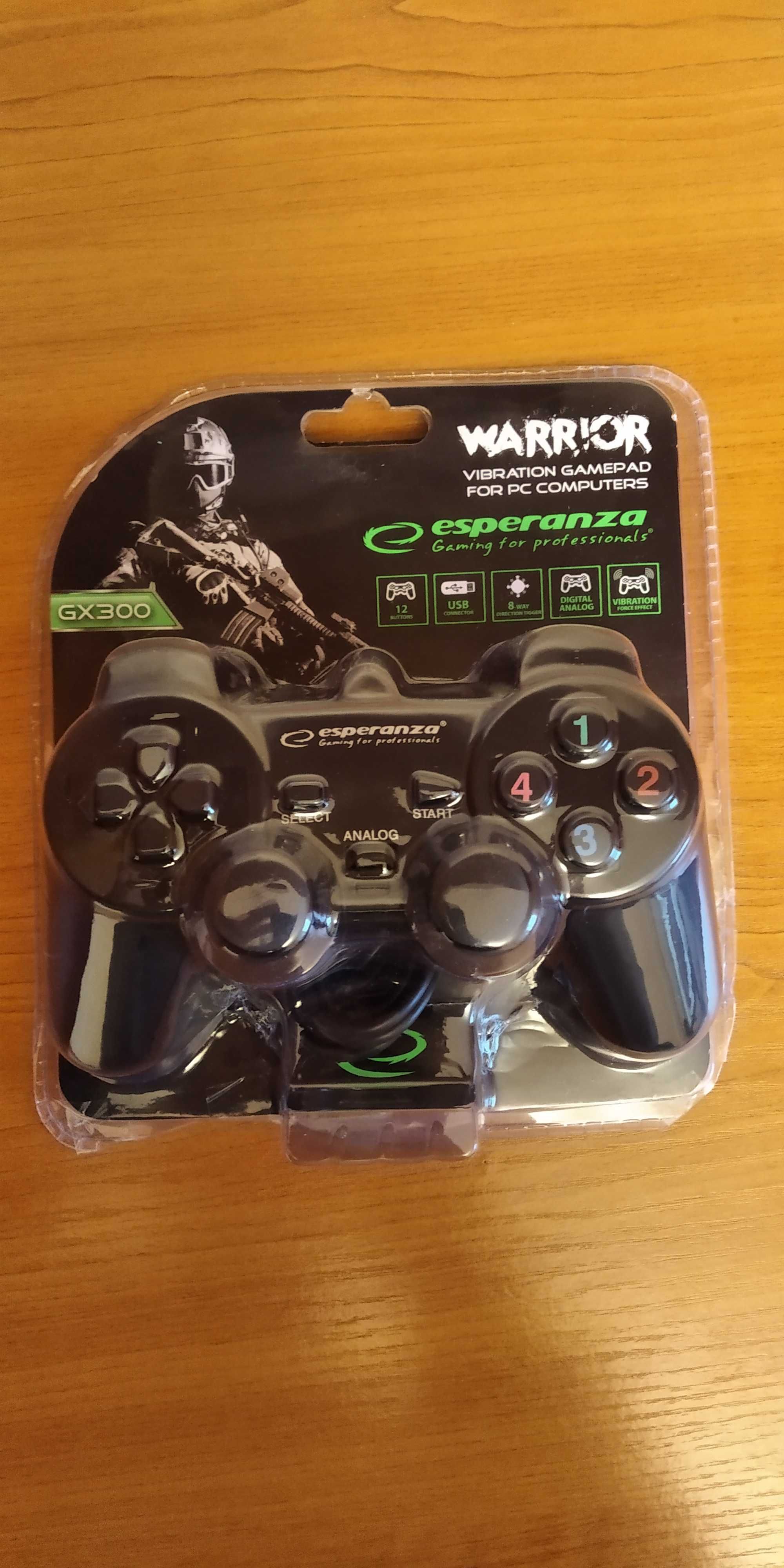 Геймпад Esperanza Warrior GX300, PC USB, черен
