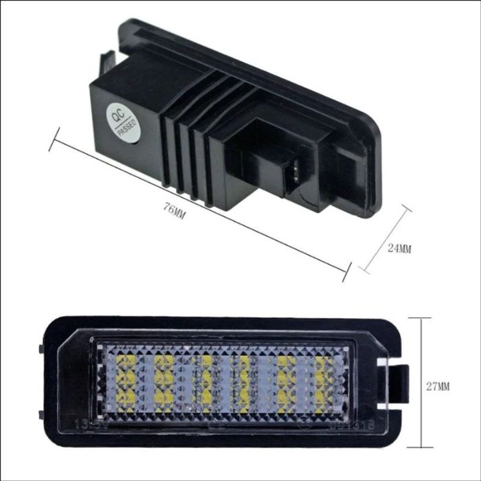 LED плафони за номер за Volkswagen Golf Seat mercedes bmw audi