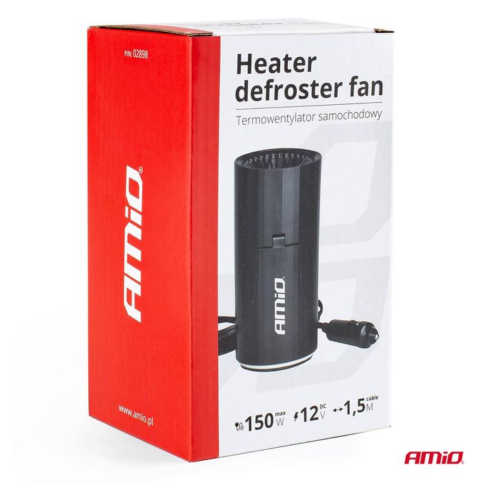 термовентилатор парно за кола amio -12v 150w 02898