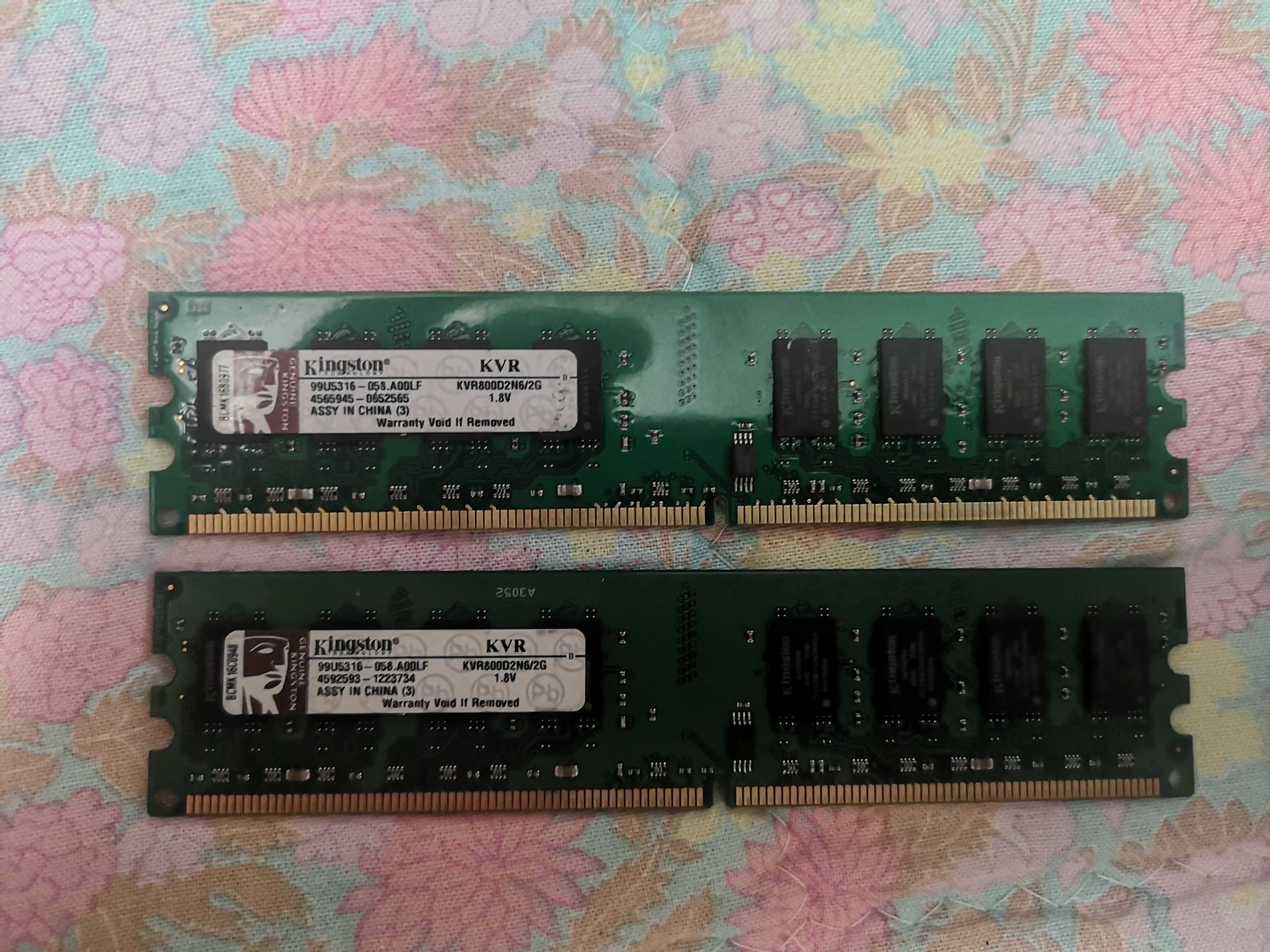Kit memorie 4GB DDR2 800mhz Kingston
