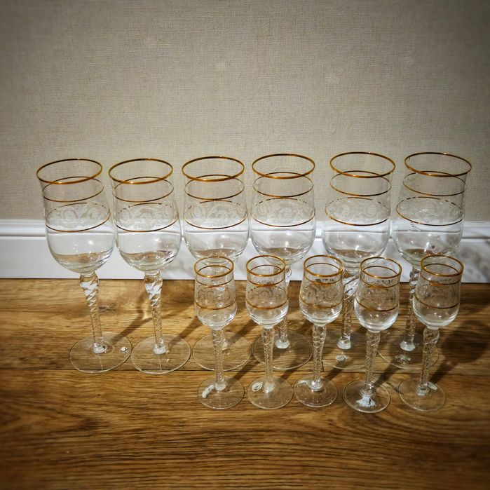 Набор бокалов фужеры и рюмки б/у отл состояние