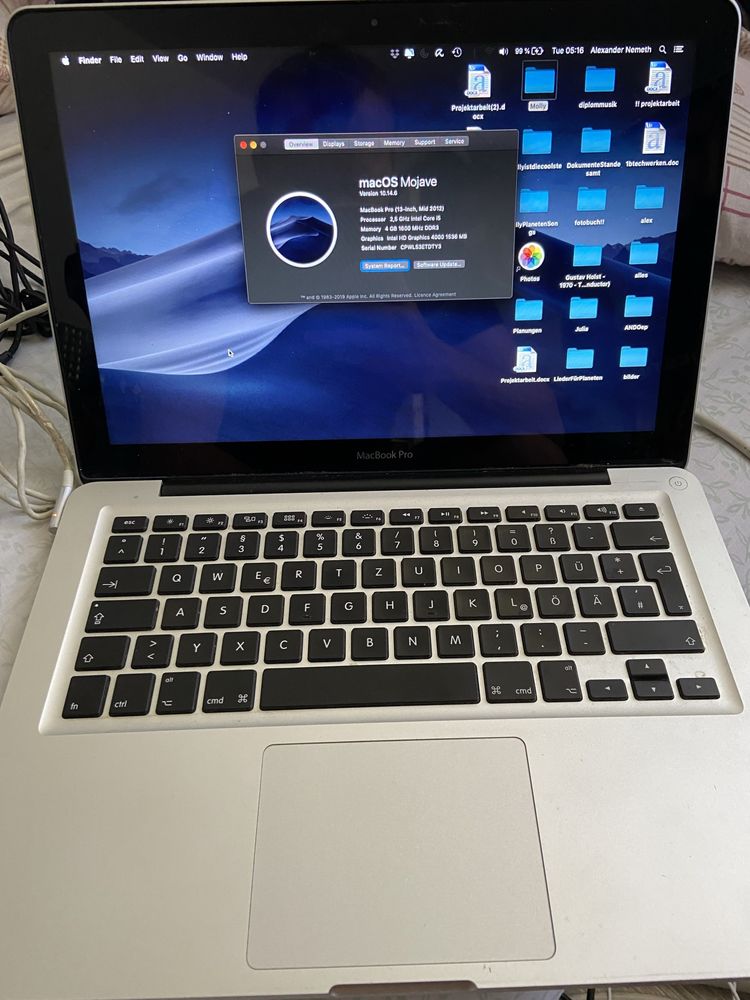 Macbook Pro A1278 I5