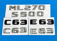 Mercedes надпис емблема,багажник ,w164, c63, e63, букви, мерцедес