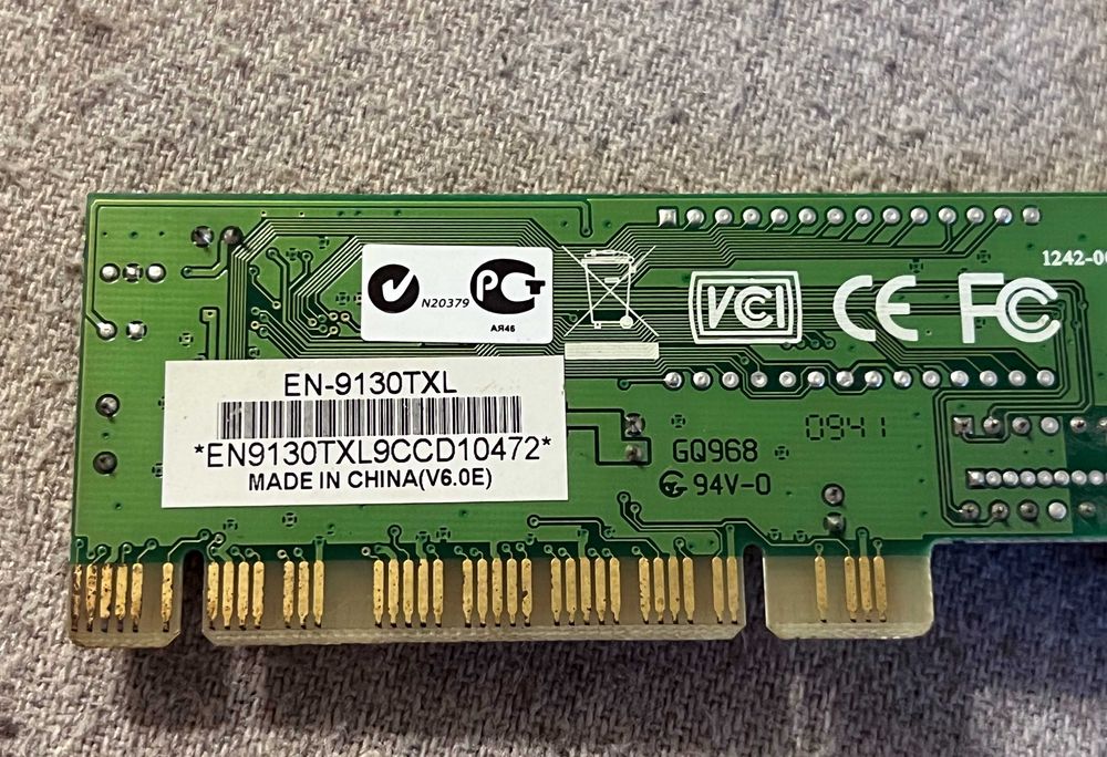 Placa retea PCI Realtek RTL8139D EN-9130TXL pentru colectionari