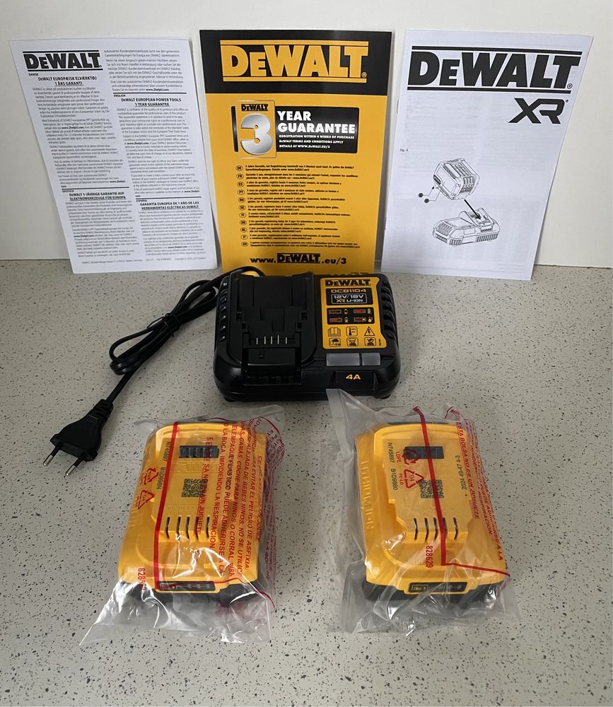 DeWALT DCB1104P2 XR. Set 2 Baterii+Incarcator. / 2024 Original, Nou !