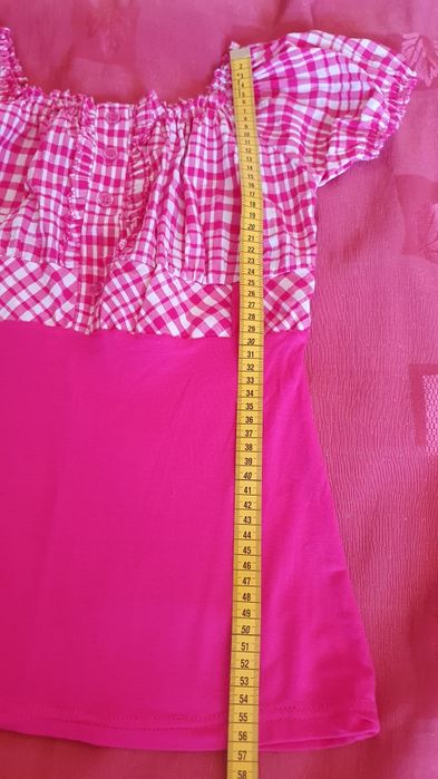 Bluzita noua tip ie bumbac fucsia S