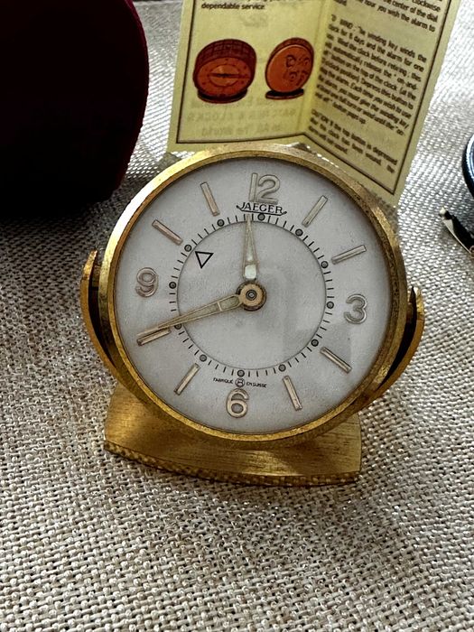 Jaeger-LeCoultre Miniature Travel Alarm Clock 8 Days