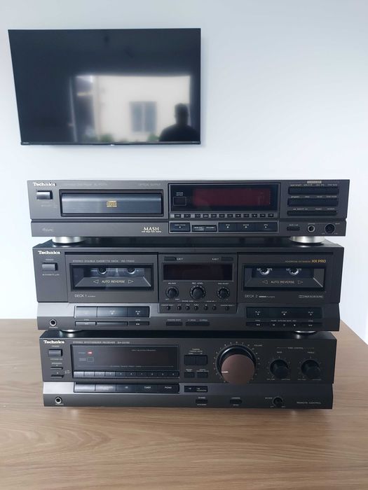 Linie audio/sistem Technics, amplituner, dublu deck, cd-player