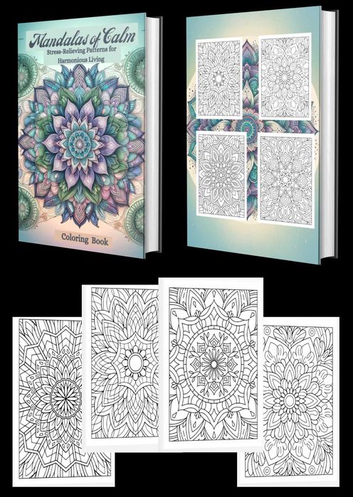 Антистрес Книга за Възрастни - Оцветяване на Мандали