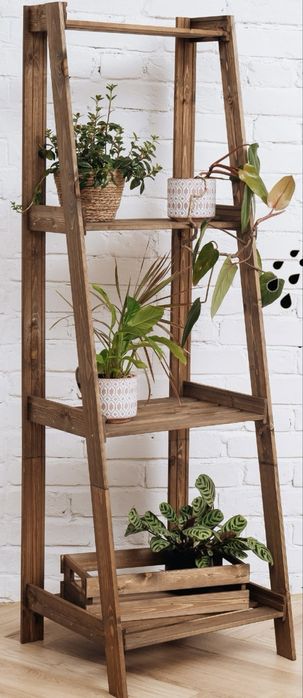 Стрллаж деревянный, подставка напольная, этажерка