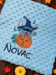 Patura brodata personalizata pentru copii Halloween