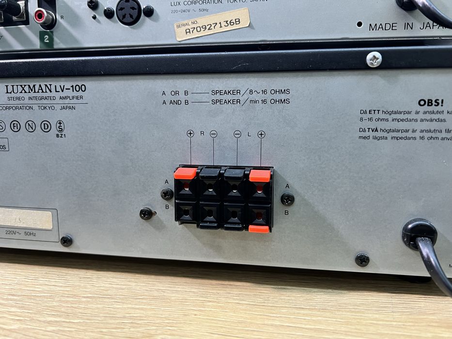 Amplificator lv100 si tuner t-100l luxman