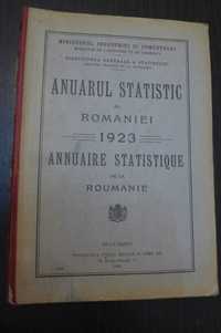 Anuarul Statistic al Romaniei 1923 Annuaire Statistique Roumanie