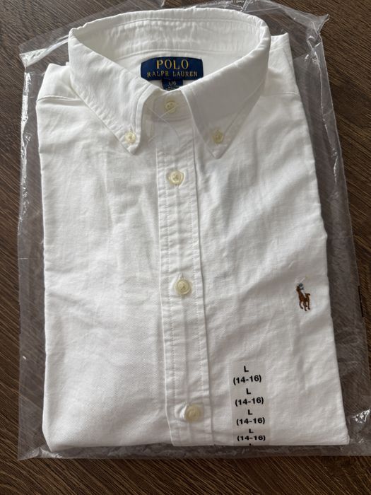 Рубашка белая Polo Ralph Lauren унисекс