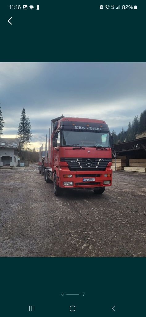 Mercedes actros camion forestier