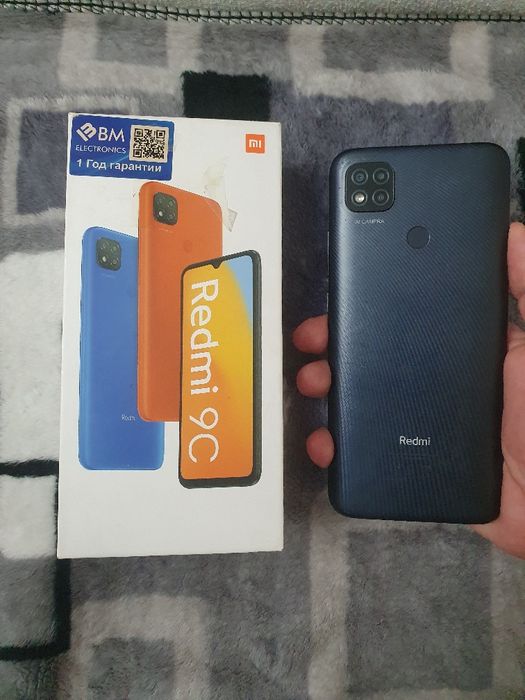 Srochna sotiladi Xiaomi Redmi 9C 128Gb Black sastayani yaxshi aybi yo