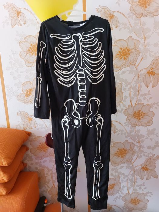Costum schelet Halloween băiat